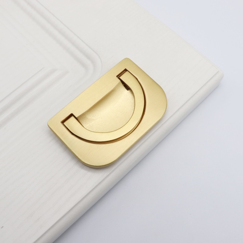 Brass Hidden Kitchen Cupboard Handles
