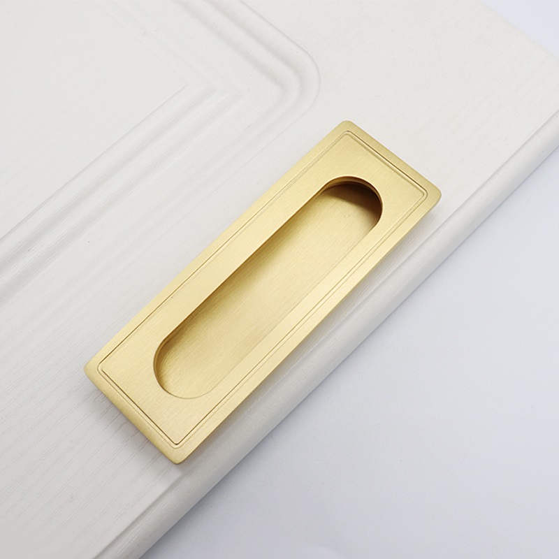 Brass Hidden Kitchen Drawer Pulls