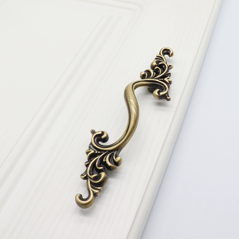 Antique Brushed Brass Cupboard Door Handles